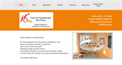 Desktop Screenshot of kundkphysio.de