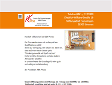 Tablet Screenshot of kundkphysio.de